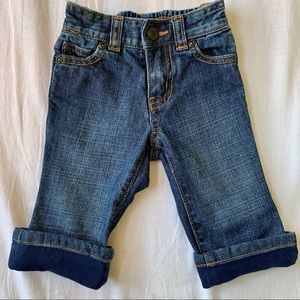 Janie and Jack Roll Up Jeans 3/6M